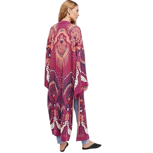 FREE PEOPLE boho maxi duster sweater size M/L NWT